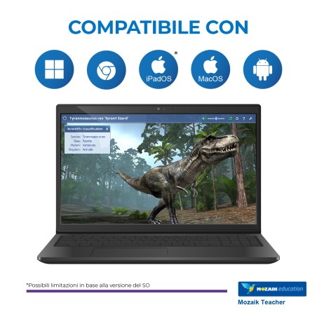 Mozaik TEACHER – Licenza Utente/Docente - Abbonamento 1 Anno – Multipiattaforma – Inclusa XR...