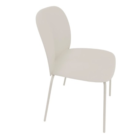 Sedia Mentha Green in Tecnopolimero Rigenerato - Altezza Seduta 45 cm - Colore Scocca Grigio...