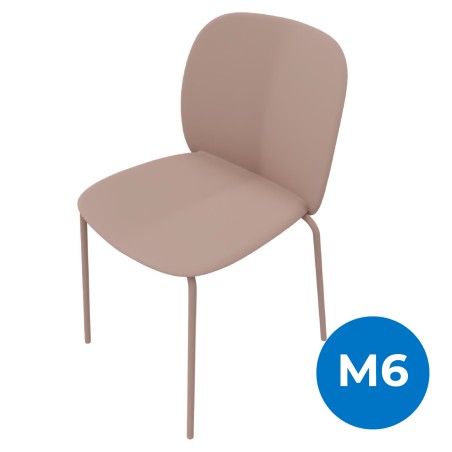 Sedia Mentha Green in Tecnopolimero Rigenerato - Altezza Seduta 45 cm - Colore Scocca...