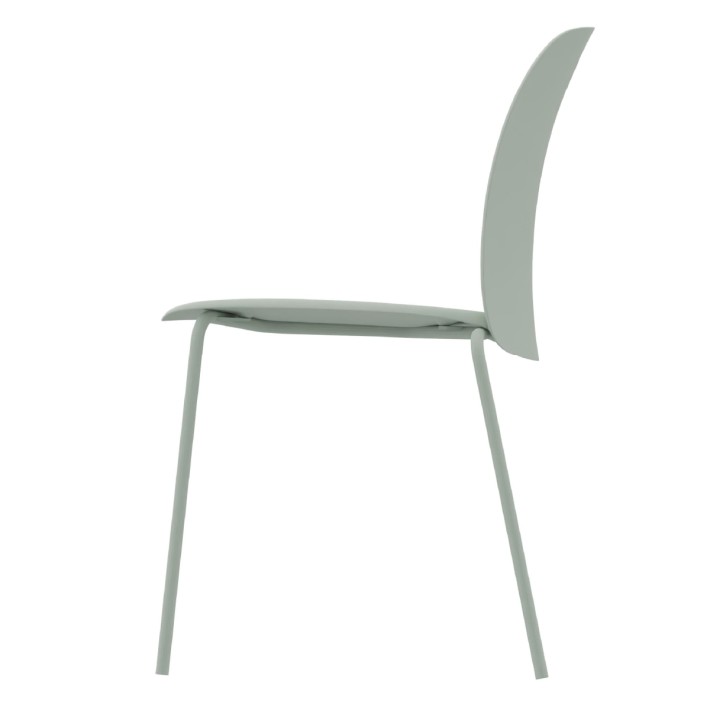 Sedia Mentha Green in Tecnopolimero Rigenerato...