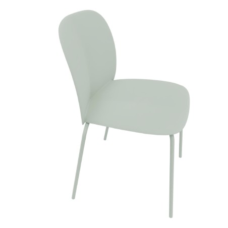 Sedia Mentha Green in Tecnopolimero Rigenerato - Altezza Seduta 45 cm - Colore Scocca Verde...