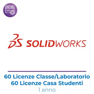 SOLIDWORKS EDU Edition Network Package - 60 Utenti in Classe/Laboratorio + 60 licenze per...