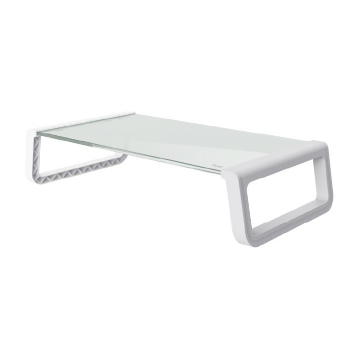 Supporto per Monitor - Trust Monta - in Vetro Temperato - Bianco
