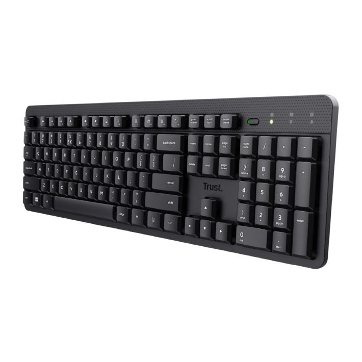 Tastiera IT - Trust Ody II - Wireless Silent - Nero