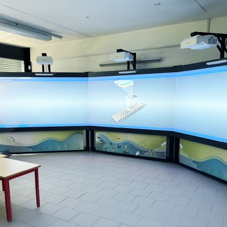 Tripla Parete Immersiva Interattiva con Casse Audio e Microfono - 3 ANNI di Licenza -...