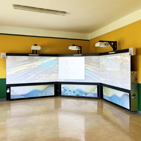 Tripla Parete Immersiva Interattiva con Casse Audio e Microfono - 5 ANNI di Licenza -...