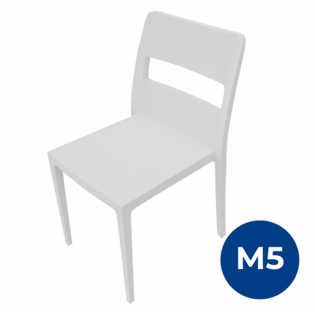 Sedia Sai in Tecnopolimero - Altezza Seduta 42 cm - Colore Scocca Lino