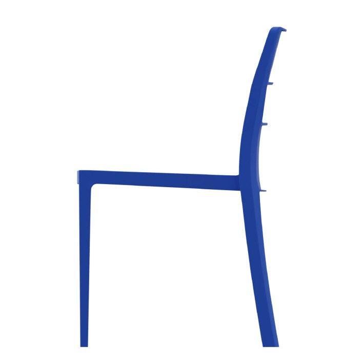 Sedia Sai in Tecnopolimero - Altezza Seduta 42 cm - Colore Scocca Blu