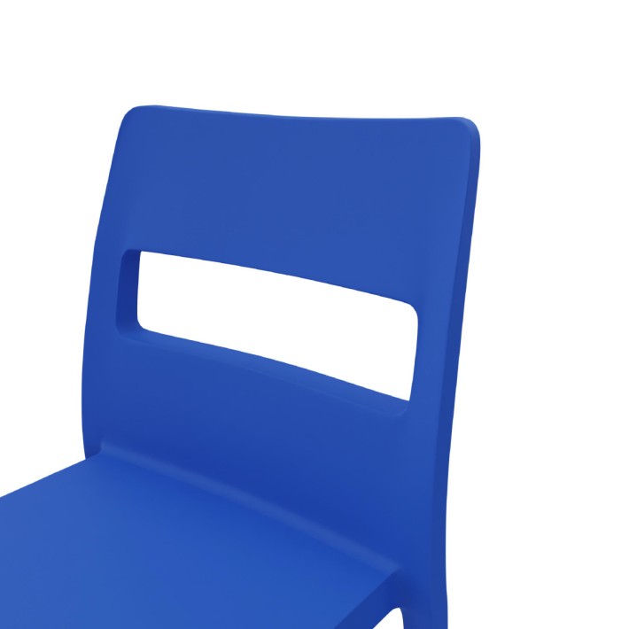 Sedia Sai in Tecnopolimero - Altezza Seduta 42 cm - Colore Scocca Blu