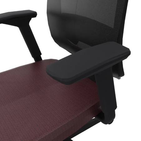 Sedia Operativa Reply Air su Ruote - Colore Sedile Red ST120 - Colore Schienale/Struttura...