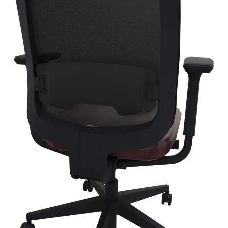 Sedia Operativa Reply Air su Ruote - Colore Sedile Red ST120 - Colore Schienale/Struttura...