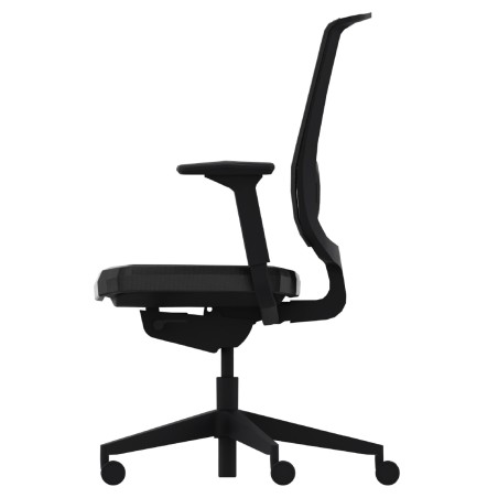 Sedia Operativa Reply Air su Ruote - Colore Sedile/Schienale Black ST104 - Colore Struttura...