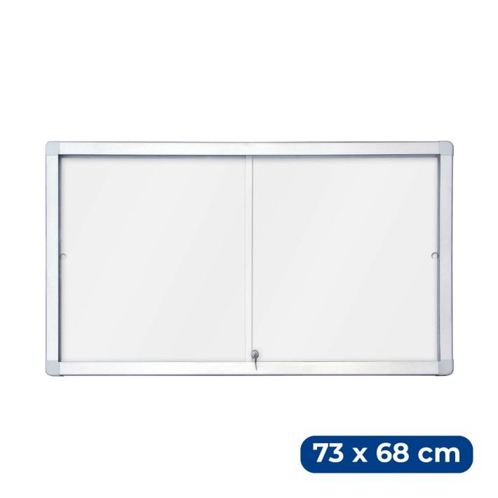 Bacheca con Ante Scorrevoli in Policarbonato con Serratura