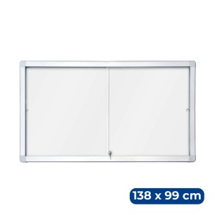 Bacheca con Ante Scorrevoli in Policarbonato con Serratura