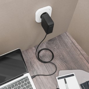 Caricatore per Notebook USB C - 100 W - Tecnologia GaN - con Cavo - Nero 2