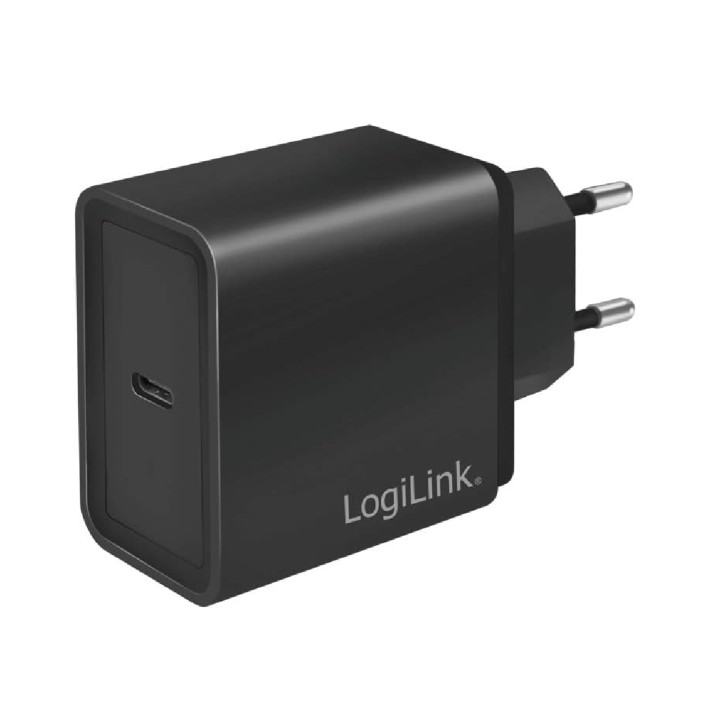 Caricabatterie con una Porta USB C - da Muro - 18 W - Nero