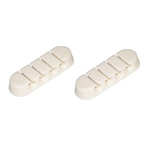 Kit 2 Pezzi - Supporti per Gestione Cavi - 4 Posizioni - Bianco