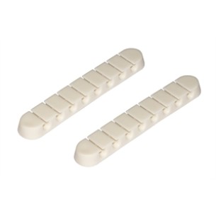 Kit 2 Pezzi - Supporti per Gestione Cavi - 8 Posizioni - Bianco