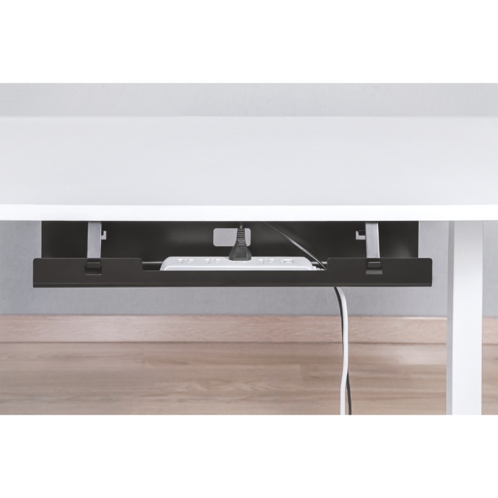 Supporto per Prese Multiple e Cavi - da Tavolo - Installazione Sottopiano