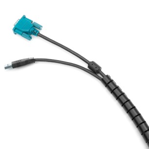 Tubo per Cavi a Spirale - Flessibile - con Attrezzo per l'Inserimento - 5 m 2