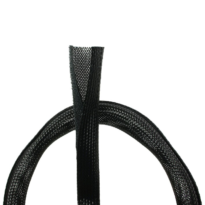 Guaina Avvolgicavi - con Chiusura Velcro - Diametro 32 mm - Lunghezza 1,8 m - Nero