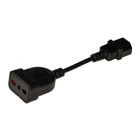 Cavo per UPS - con Presa Tripolare Italiana Femmina 10A/16A - con Connettore Maschio C14