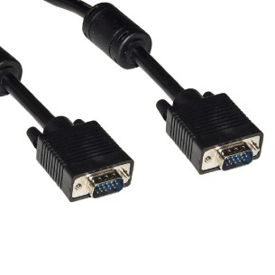 Cavo VGA - per Monitor - 15 Poli - Doppia Schermatura - Maschio/Maschio - 1.8 m - con Filtro...