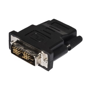 Adattatore Bidirezionale - da DVI 18+1 Maschio a HDMI Femmina - Nero