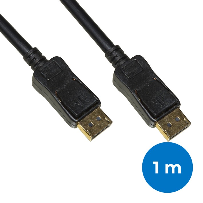 Cavo Displayport 1.4 - Ultra HD 8K - Maschio/Maschio - 1 m - Nero