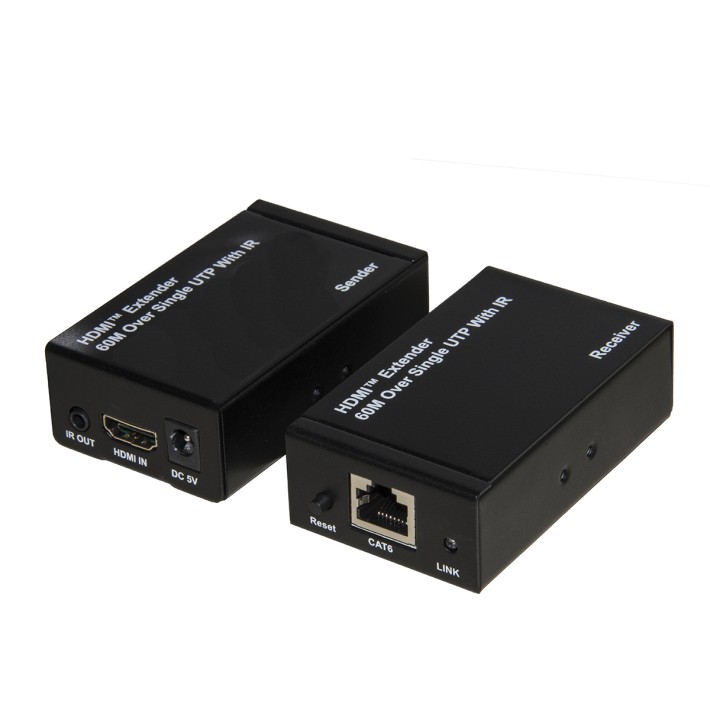 Estensore HDMI - tramite Cavo Cat5/6 - fino a 60 m - Full HD - con Sensori Infrarossi per...