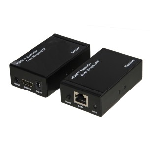 Estensore HDMI - tramite Cavo Cat5E/6 - fino a 120 m - 4K - Nero