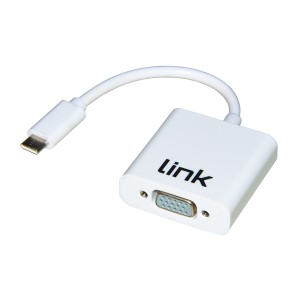 Adattatore - da Usb C Maschio a VGA Femmina - Bianco