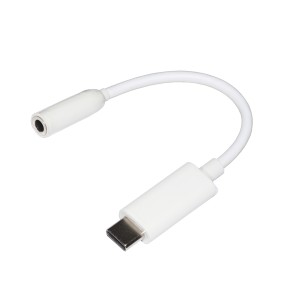 Adattatore - Usb C Maschio - Jack Audio 3,5 mm Femmina - Bianco
