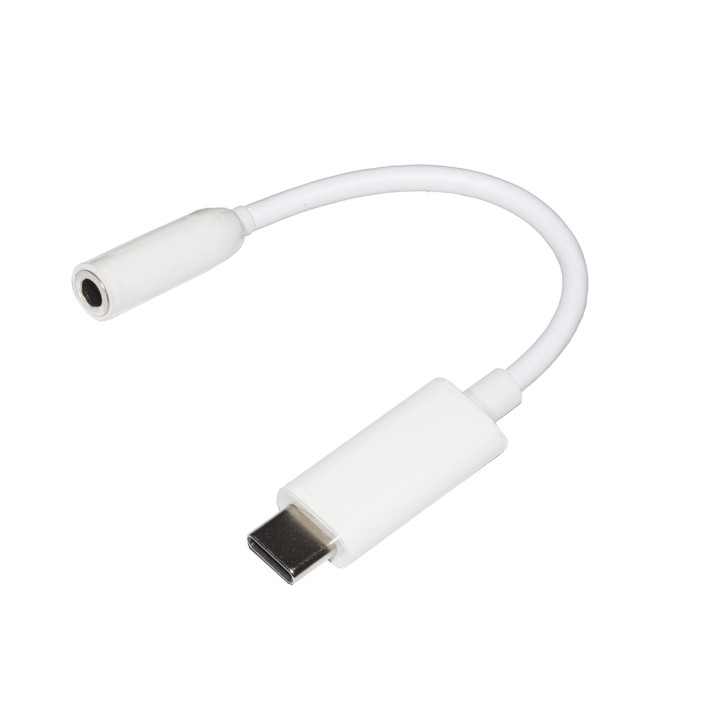 Adattatore - Usb C Maschio - Jack Audio 3,5 mm Femmina - Bianco