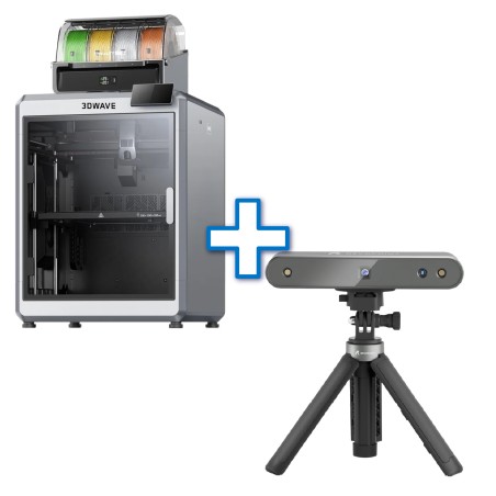 BUNDLE SHAREBOT STAMPANTE 3DWAVE + SCANNER 3D POP 3 ADVANCE