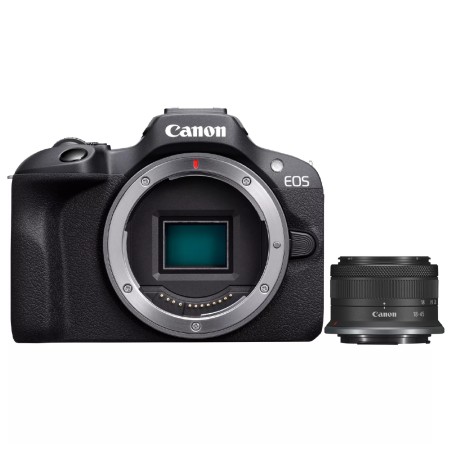 Canon Fotocamera Mirrorless EOS R100 + RF-S 18 45MM IS STM