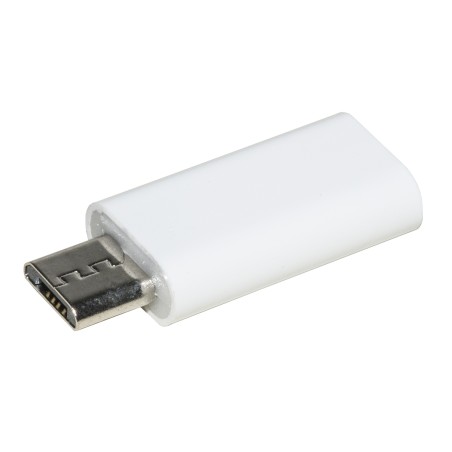 Adattatore - Usb C Femmina - Micro Usb Maschio - Bianco