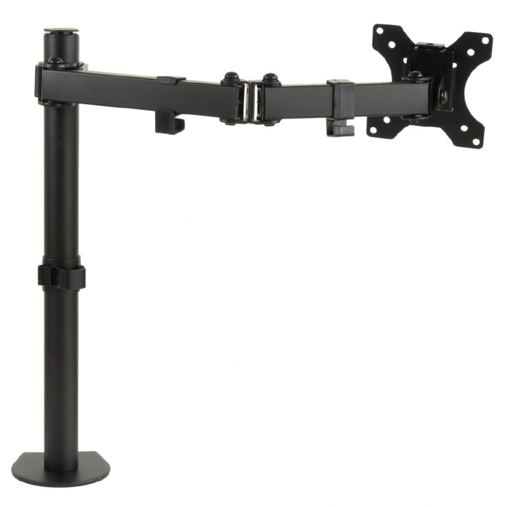 Supporto da Tavolo Singolo per Monitor - con Morsa - da 13" a 32" - fino a 8 kg - con due Snodi