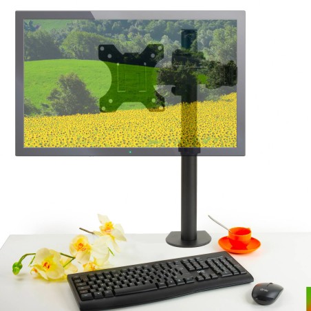 Supporto da Tavolo Singolo per Monitor - con Morsa - da 13" a 32" - fino a 8 kg - con due Snodi