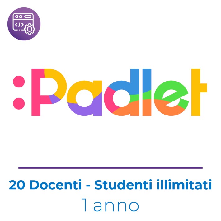 Padlet Pacchetto Scuola - 20 Insegnanti - Studenti Illimitati - 1 Anno