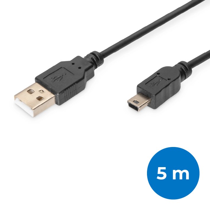 Cavo Usb 2.0 - Mini B - 5 Poli - 5 m