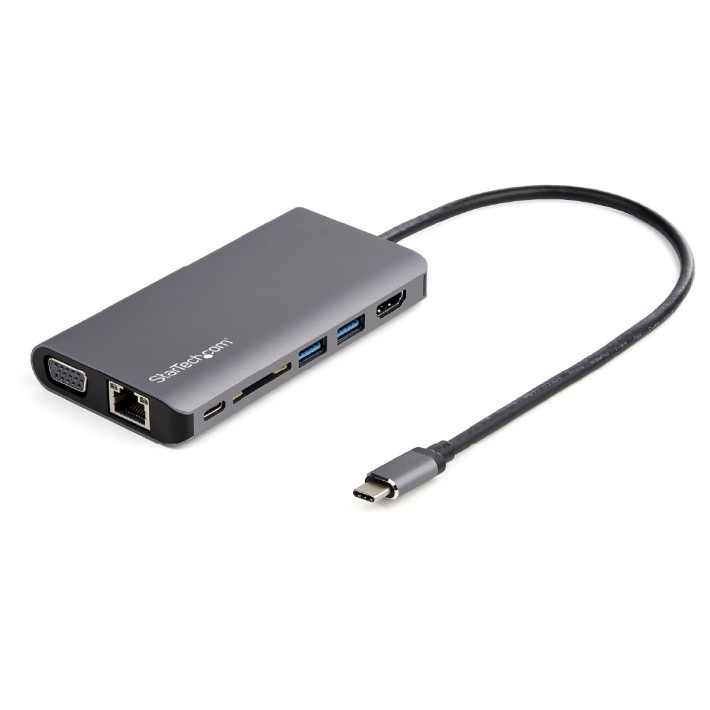 Adattatore Multiporta Usb-C - Mini Dock da Viaggio Usb C con HDMI 4K o VGA 1080 p