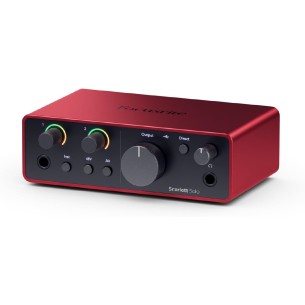 Scheda Audio - Focusrite Scarlett Solo 4th gen - con Preamplificatore Microfonico - Funzione Air - con Cavo USB A a C 2