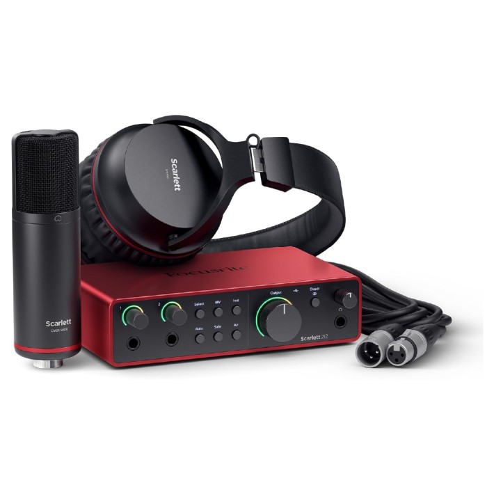 Bundle Focusrite Scarlett 2i2 Studio 4th Gen - con Scheda Audio - con Cuffie SH-450 - con...