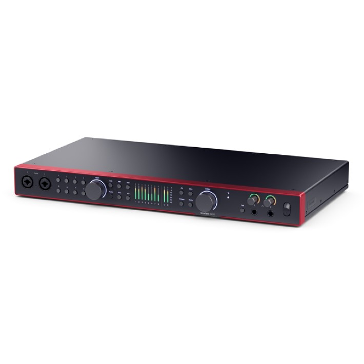 Scheda Audio - Focusrite Scarlett 18i20 4th gen - con Preamplificatori - Funzione Air - con Cavo IEC e USB