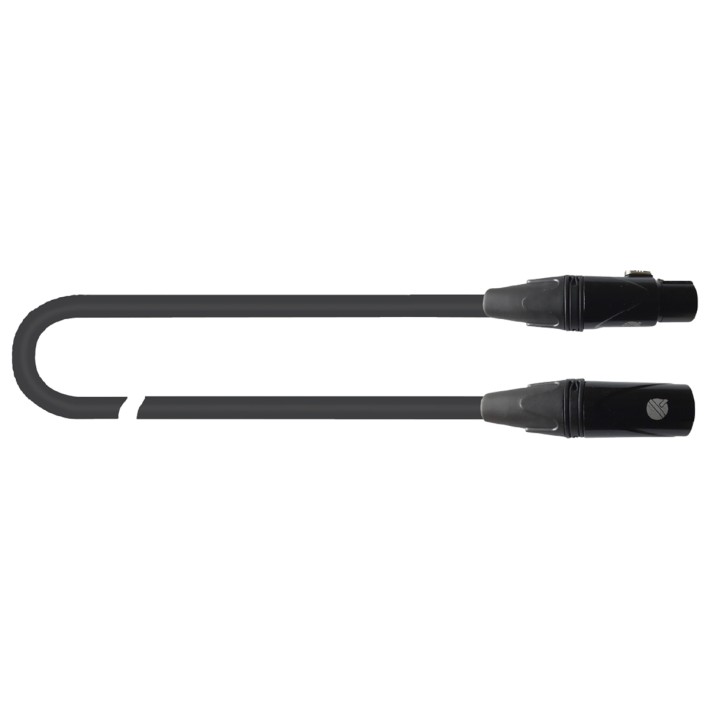 Cavo Microfonico Quik Lok ITST/MF-3 - XLR Maschio/XLR Femmina -  3 m - Nero