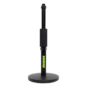 Asta Microfonica DESKTOP1 - da Tavolo - Base Rotonda 6" - con Clip