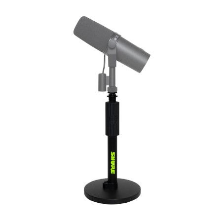 Asta Microfonica DESKTOP1 - da Tavolo - Base Rotonda 6" - con Clip