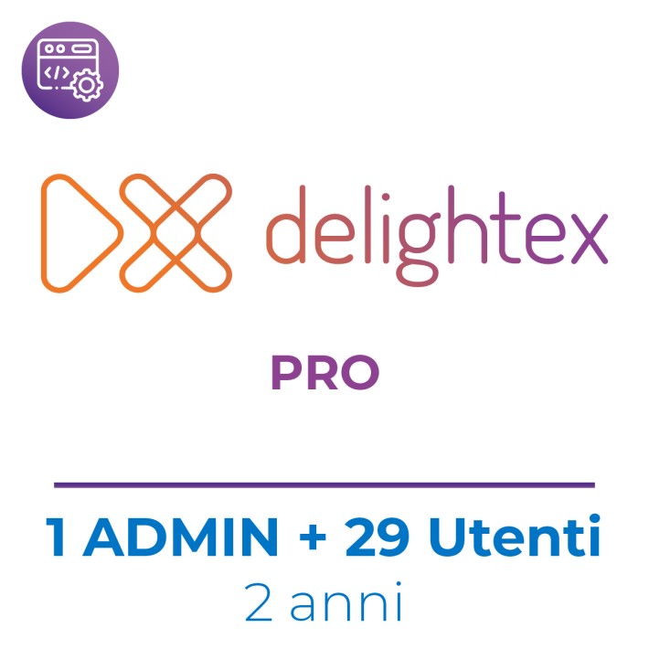 Delightex (Cospaces) Licenza Pro Senza Add-Ons 1 Admin + 29 Additional Posti/Utenti 2 Anni