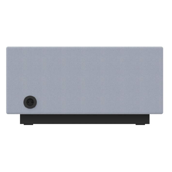 C2100245V03 Pouf Jazz In Tessuto Era Senza Schienale Elettrificato - Dimensioni 80 x 80 x 40 cm - Colore Azzurro C39